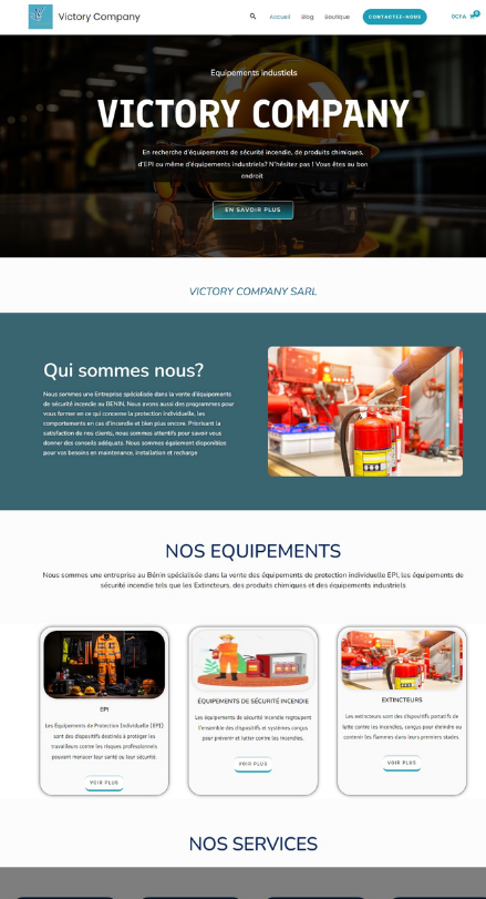 Capture du projet Victory Company