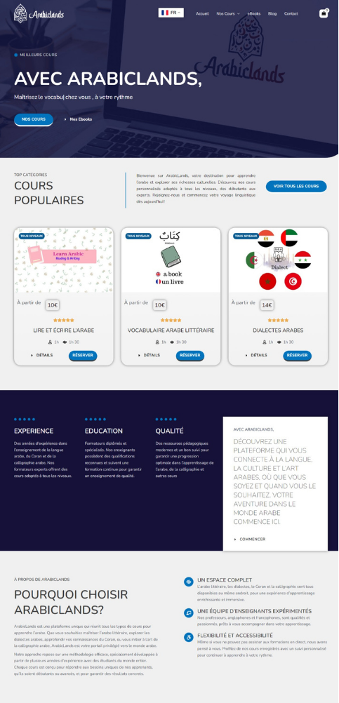 Capture du projet Arabiclands